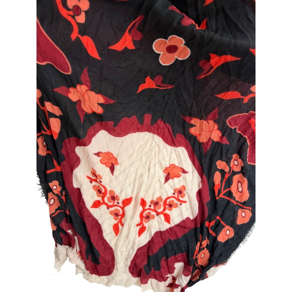 Wilfred Aritzia Floral Wool Square Scarf One Size